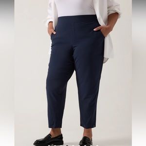 Athleta Brooklyn Mid Rise Pants‎ Navy Blue 20